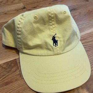 Polo.   Yellow.  Women’s. Baseball hat